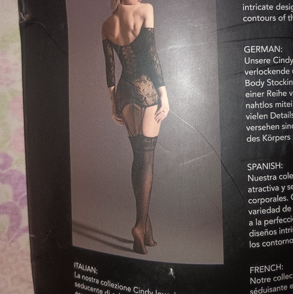 Body stocking, one size, black - Picture 2 of 3